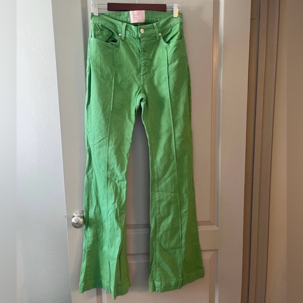 Revice Denim Venus Flare Jeans in Green